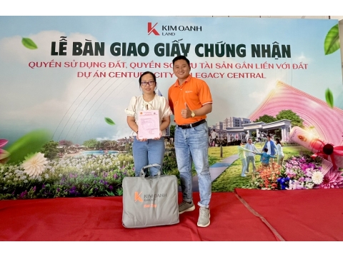 BÀN GIAO SỔ HỒNG DỰ ÁN BÀU BÀNG 